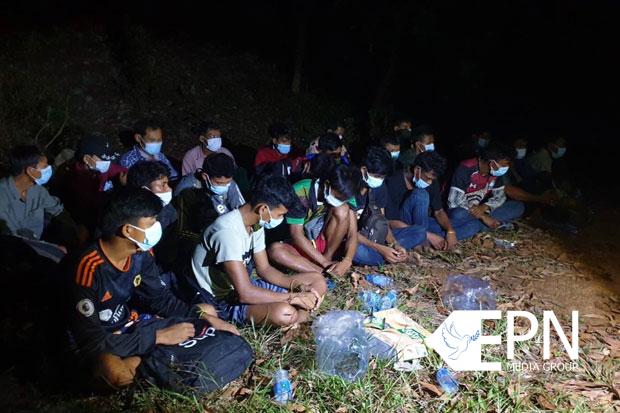 ထိုင်းနိုင်ငံဘက်တွင် ဖမ်းဆီးခံရသည့် မြန်မာနိုင်ငံသား ၂၂ ဦးအနက် ၄ ဦး ကိုဗစ်ရောဂါပိုးတွေ့